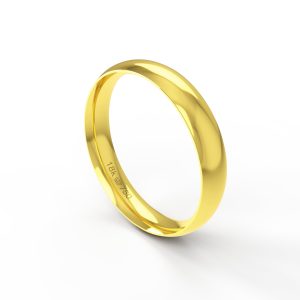 Aliança Ouro 18K 4mm A040R