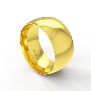 Aliança Ouro 18K 10mm A100RE