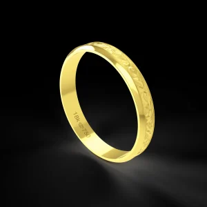 Aliança de Bodas de Ouro 18K 3,5mm ABO01