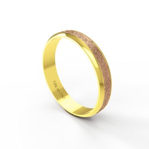 Aliança Bodas Ouro Rosé 18K 4mm ABV05