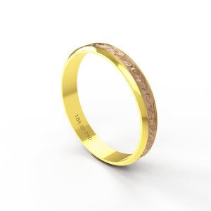 Aliança Bodas Ouro Rosé 18K 3,5mm ABV06