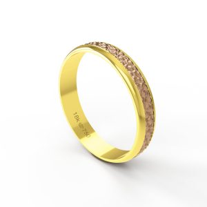 Aliança Bodas Ouro Rosé 18K 4mm ABV20