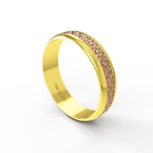 Aliança Bodas Ouro Rosé 18K 5mm ABV21