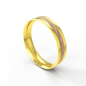 Aliança Bodas Ouro Rosé 18K 4,5mm ABV46R