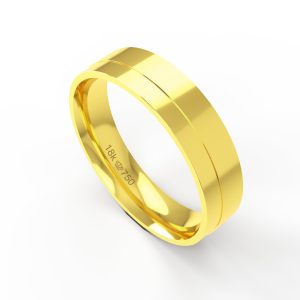 Aliança Ouro 18K 5mm AT117R
