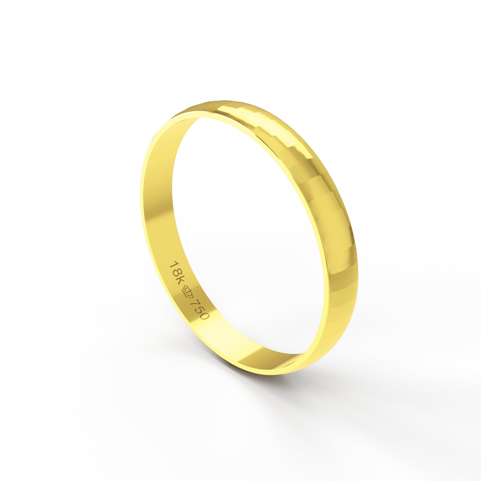 Aliança de Casamento Noivado Ouro 18K 3,0mm AT79