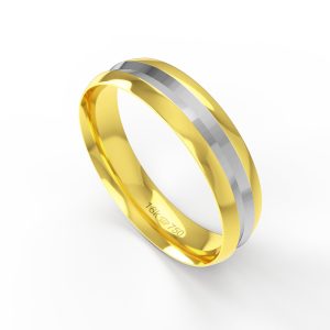 Aliança Ouro 18K 5mm AT88RR