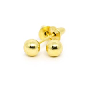 Brinco Ouro 18K 3mm B001