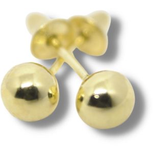 Brinco Ouro 18K 4mm B002