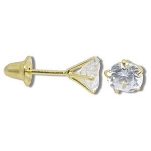 Brinco Ouro 18K 4mm B024