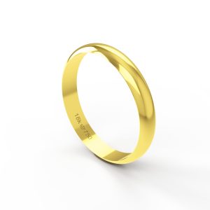 Aliança Ouro 18K 3,5mm B034