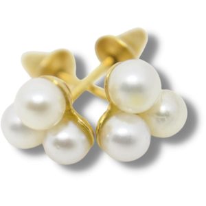 Brinco de Pérola Ouro 18K 7mm B118