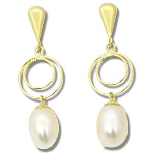Brinco de Pérola Ouro 18K 8,5mm B199