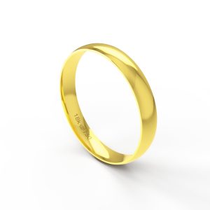 Aliança Ouro 18K Anatômica Econômica 3,5mm B35RE