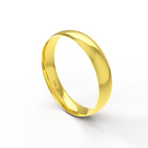 Aliança Ouro 18K Anatômica 4,3mm B430R