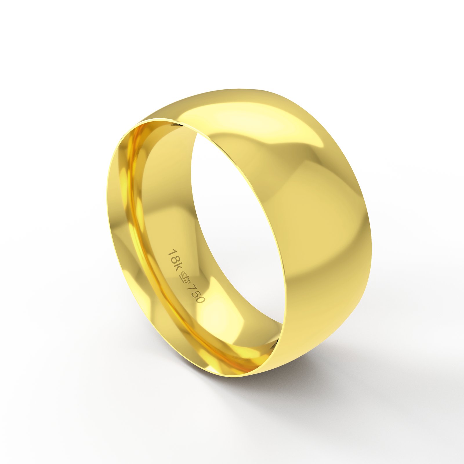 Aliança Ouro 18K Anatômica 9mm B900R