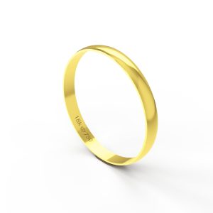 Aliança Ouro 10K 2,5mm BA025