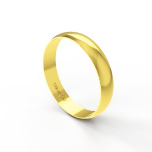 Aliança Ouro 10K 4mm BA040