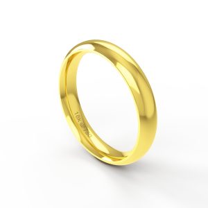 Aliança Ouro 10K 4mm BA042R