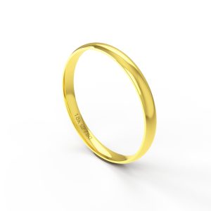 Aliança Ouro 10K 2,5mm BA25RE