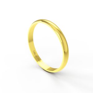 Aliança Ouro 10K 2,5mm BA26E