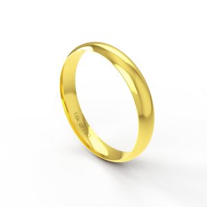Aliança Ouro 10K 3,7mm BA37RE