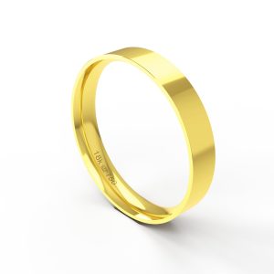 Aliança Ouro 10K 4mm BA4/4R