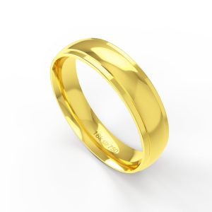 Aliança Ouro 10K 5mm BAT100RE