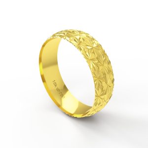 Aliança Ouro 10K 6,2mm BAT110R