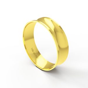Aliança Ouro 10K 6mm BAT125R