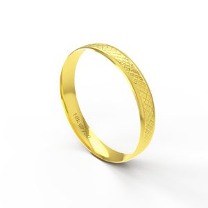 Aliança Ouro 10K 3,5mm BAT30R