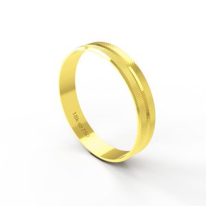 Aliança Ouro 10K 3,8mm BAT42E