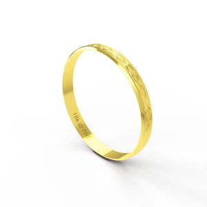 Aliança Ouro 10K 2,5mm BAT59