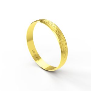 Aliança Ouro 10K 3,5mm BAT60