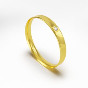 Aliança Ouro 10K 3mm BC120RZ