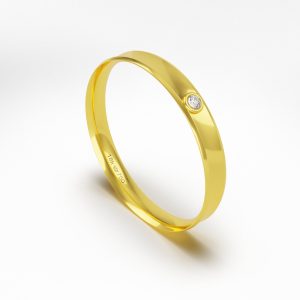 Aliança Ouro 10K 3mm BC121RZ