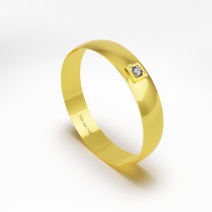Aliança Ouro 10K 4,1mm BC141Z