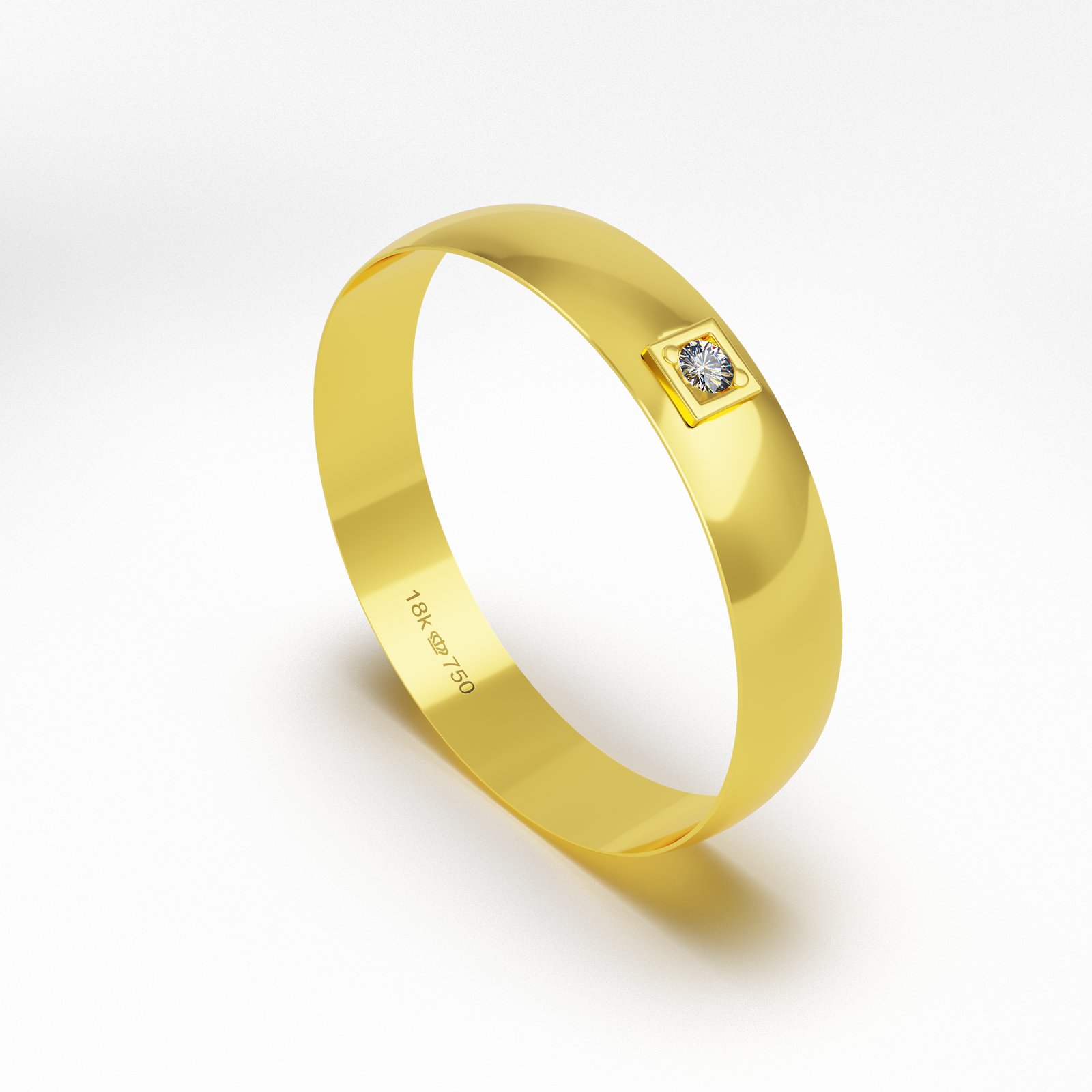 Aliança Ouro 10K 4,1mm BC141Z
