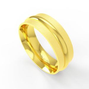 Aliança Ouro 10K 7mm BC263R