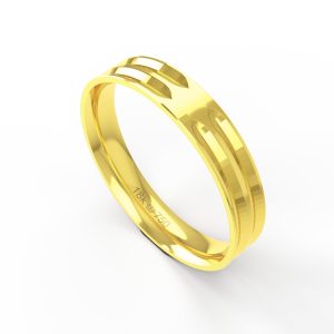 Aliança Ouro 10K 4mm BC271RP