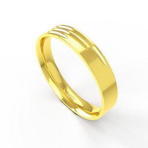 Aliança Ouro 10K 4mm BC283R