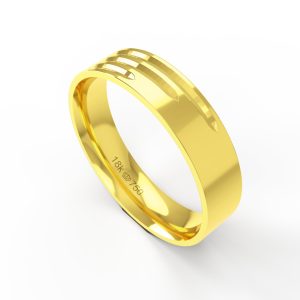 Aliança Ouro 10K 5mm BC284R
