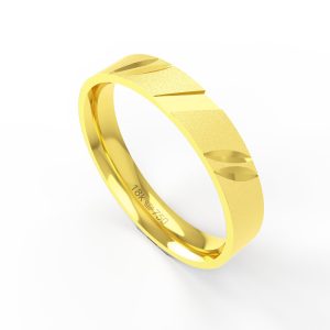 Aliança Ouro 10K 4mm BC403R