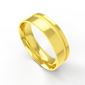 Aliança Ouro 10K 6mm BC413R