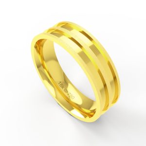 Aliança Ouro 10K 6mm BC427R