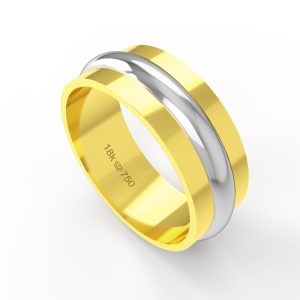 Aliança Ouro 10K 7,5mm BC436