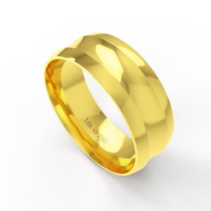 Aliança Ouro 10K 7,5mm BC444R