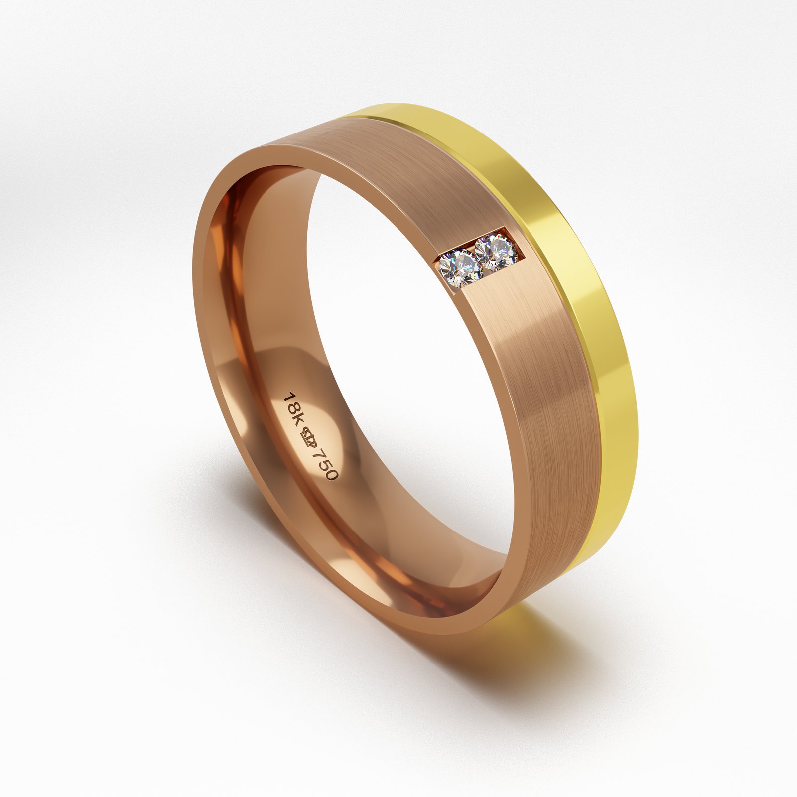 Aliança Ouro 10K 6mm BC709Z