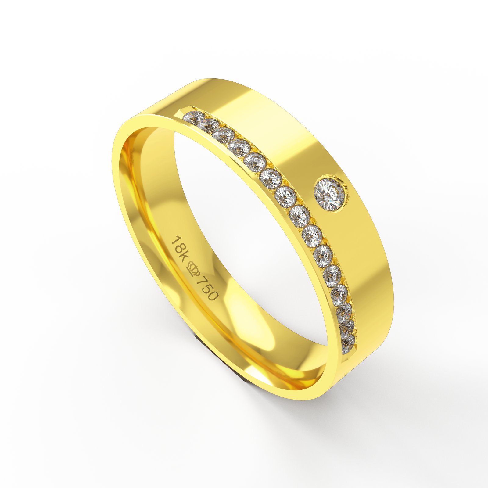 Aliança Ouro 10K 5mm BC786RZ