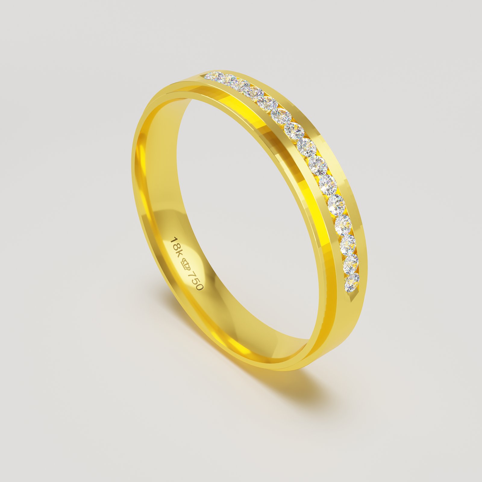 Aliança Ouro 10K 4mm BC919RZ